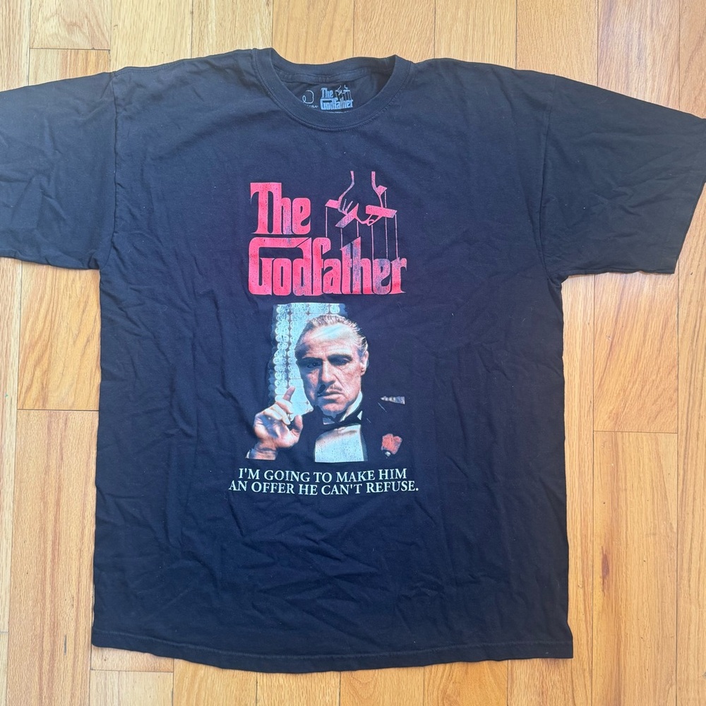 The Godfather Movie Graphic Tee Black XL